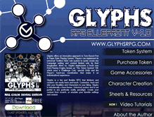 Tablet Screenshot of glyphsrpg.com